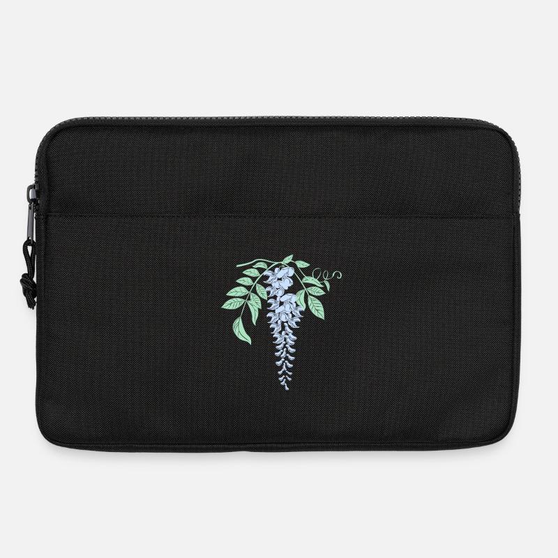 Blauregen Wisteria Blumen - Laptoptasche 13" - Schwarz