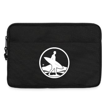 Logo du surfeur - Sacoche pour ordinateur portable 13 pouces - noir - Devant