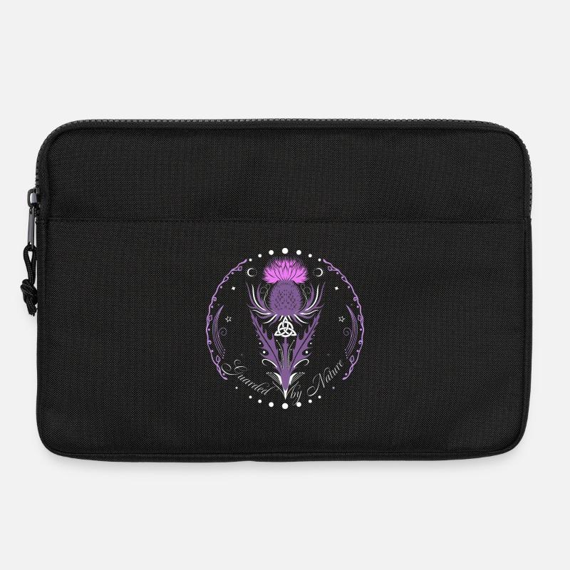 Distel mit Triquetra Guarded by Nature - Laptoptasche 13" - Schwarz