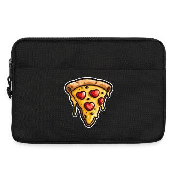 Pizza Cartoon Look - Laptop bag 13" - black - Front
