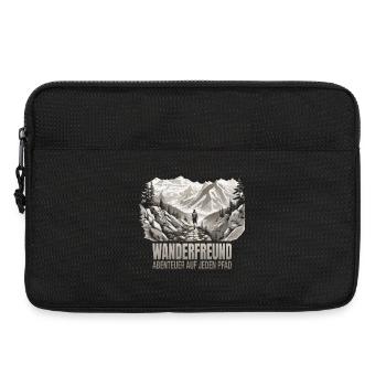 Abenteuer auf jeden Pfad - Laptoptasche 13" - Schwarz - Vorne