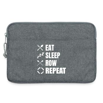 Manger dormir Row Répéter - Sacoche pour ordinateur portable 13 pouces - gris chiné - Devant