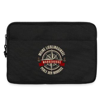 Meine Lieblingsinsel - Wangerooge - Laptoptasche 13" - Schwarz - Vorne