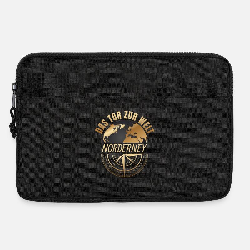 Das Tor zu Welt - Norderney - Laptoptasche 13" - Schwarz