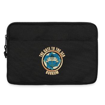 The Gate to the Sea - Borkum - Laptoptasche 13" - Schwarz - Vorne