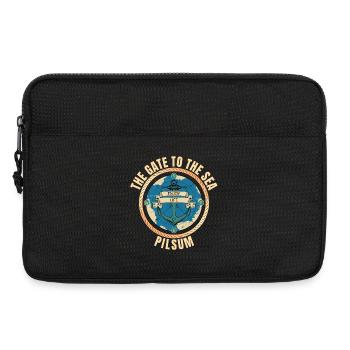 The Gate to the Sea - Pilsum - Laptoptasche 13" - Schwarz - Vorne