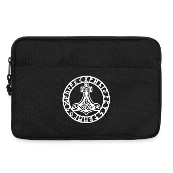 Marteau viking blanc - Sacoche pour ordinateur portable 13 pouces - noir - Devant