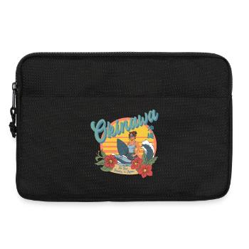 Okinawa Beaches (Halftone Version) - Laptoptasche 13" - Schwarz - Vorne