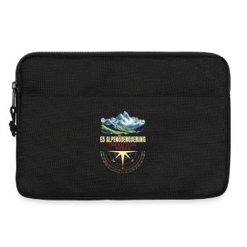E5 Alpenüberquerung - Laptoptasche 13" - Schwarz - Vorne