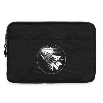 Badminton Sketch - Laptop bag 13" - black - Front