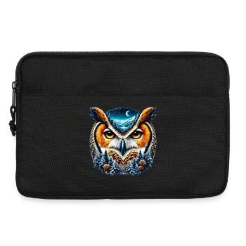 Owl - Laptop bag 13" - black - Front