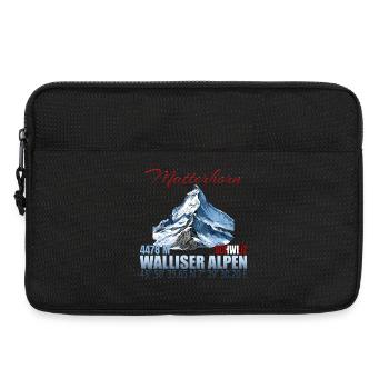Matterhorn Koordinaten - Laptoptasche 13" - Schwarz - Vorne