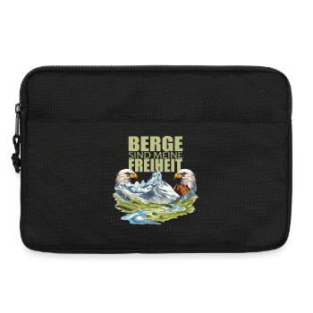 Berge sind meine Freiheit - Laptoptasche 13" - Schwarz - Vorne