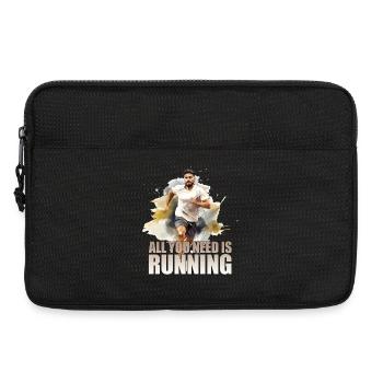 All you need is running - Laptoptasche 13" - Schwarz - Vorne