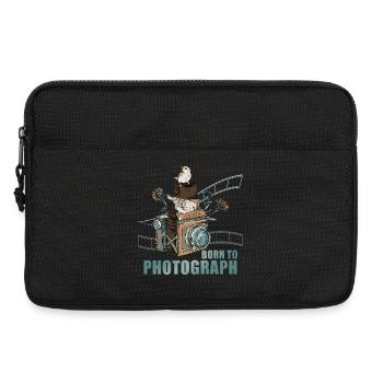 Born to Photograph - Laptoptasche 13" - Schwarz - Vorne