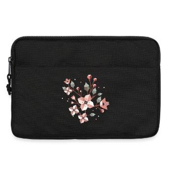 stylish cherry blossom branch–delicate spring splendour - Laptop bag 13" - black - Front