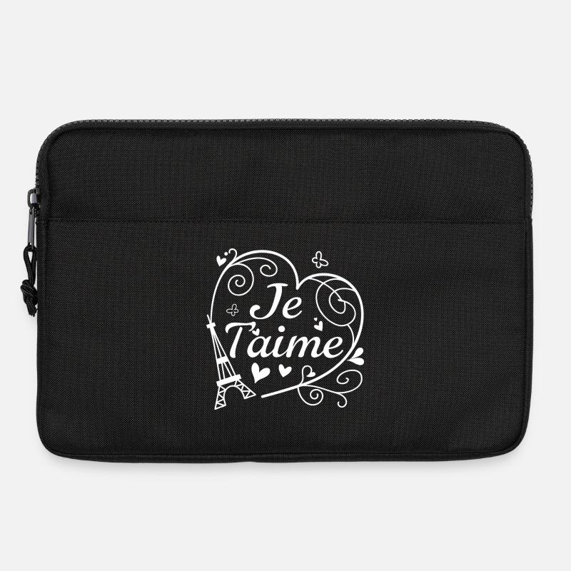Ich liebe dich - Laptoptasche 13" - Schwarz