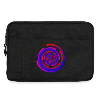 crazy circles - Laptop bag 13" - black - Front