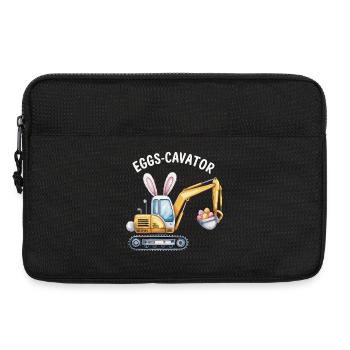 Oeufs-cavator Excavatrice de Pâques avec oreilles de lapin - Sacoche pour ordinateur portable 13 pouces - noir - Devant