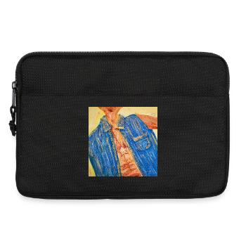 Bunter Denim-Blazer mit Sternanhänger Nemo - Laptoptasche 13" - Schwarz - Vorne