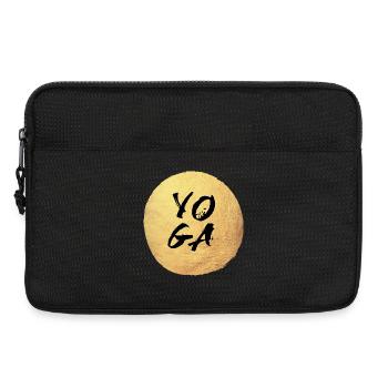 Yoga Gold Center Circle Meditation Concentration - Laptop bag 13" - black - Front