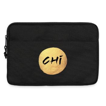 Yoga Goldkreis Chi Gold Namaste om Meditation - Laptoptasche 13" - Schwarz - Vorne