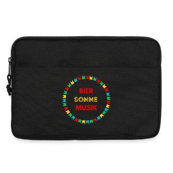 Bier Sonne Musik - Sommerparty Design - Laptoptasche 13" - Schwarz - Vorne