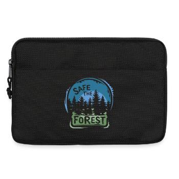 Sauvons la forêt – Conception durable de la nature - Sacoche pour ordinateur portable 13 pouces - noir - Devant