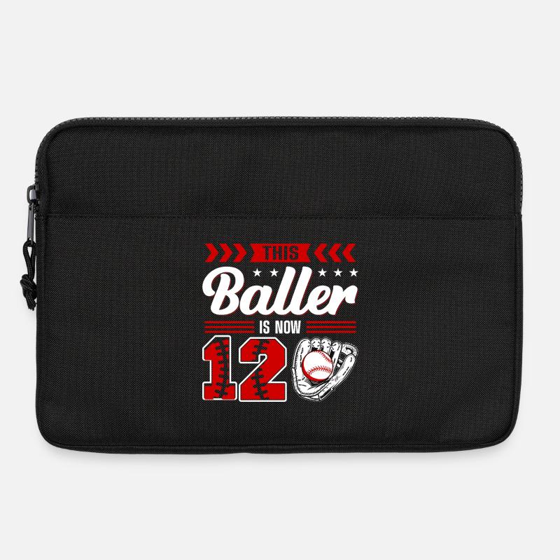 Jungen 12. Geburtstag - Baselball - Laptoptasche 13" - Schwarz