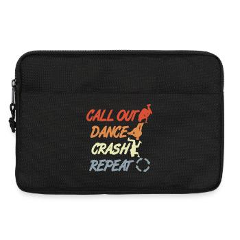 Vintage Breakdancing Quote - Laptop bag 13" - black - Front