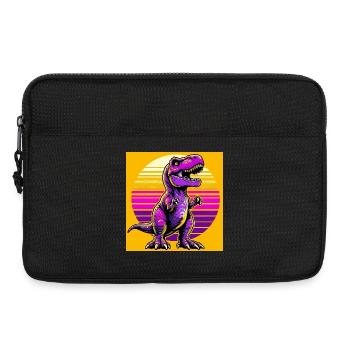 dinosaure - Sacoche pour ordinateur portable 13 pouces - noir - Devant