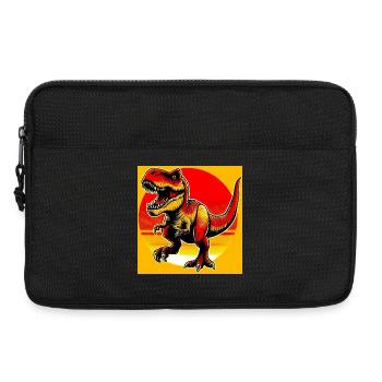 dinosaure - Sacoche pour ordinateur portable 13 pouces - noir - Devant