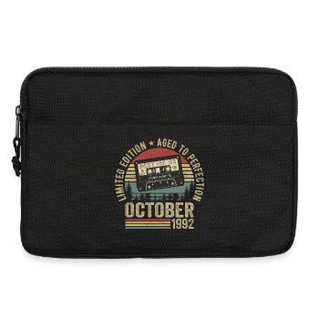 Oldtimer Oktober 1992 Geburtstag Geschenk Oktober - Laptoptasche 13" - Schwarz - Vorne