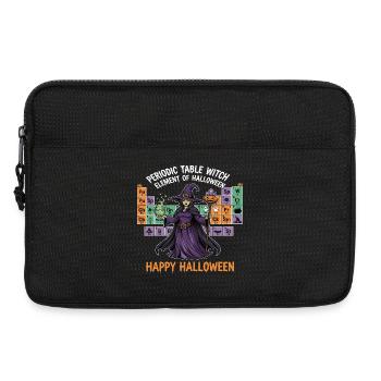 Halloween Witch and Periodic Table Design - Laptop bag 13" - black - Front