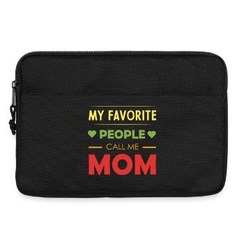 Persönliche Mutterschafts-Botschaft - Laptoptasche 13" - Schwarz - Vorne