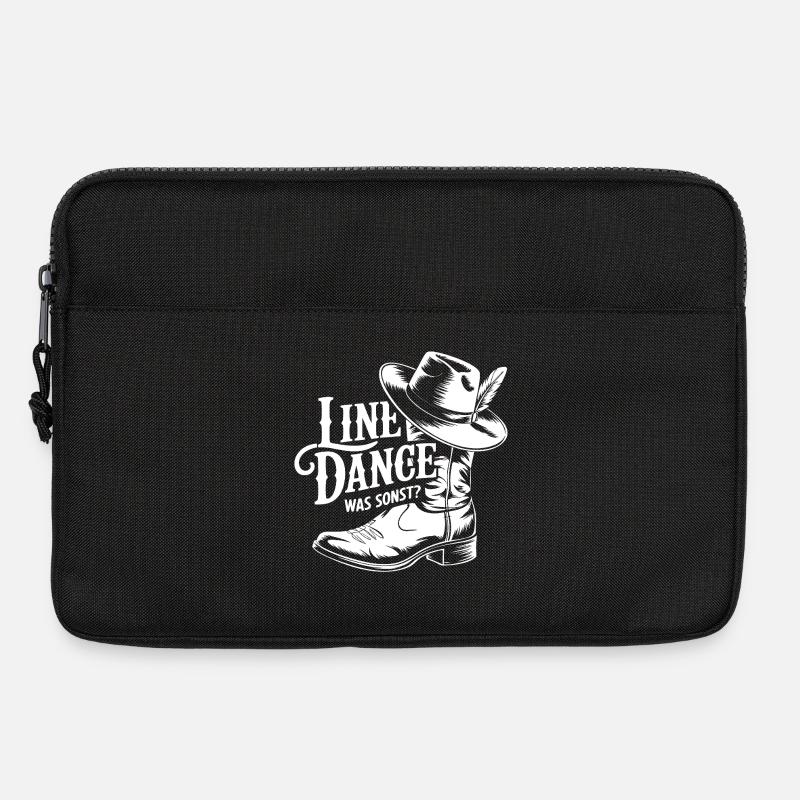 Linedance Was sonst? Cowboy Silhouette Design - Laptoptasche 13" - Schwarz