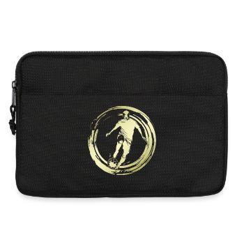 Fussballer Fussball Spieler Silhouette - Laptoptasche 13" - Schwarz - Vorne