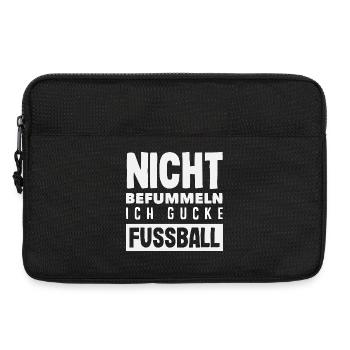 Drôle de Football Football Fan Cadeau - Sacoche pour ordinateur portable 13 pouces - noir - Devant