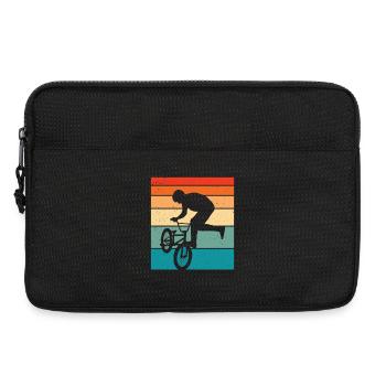 Bmx Retro Bmx Fahrrad - Laptoptasche 13" - Schwarz - Vorne