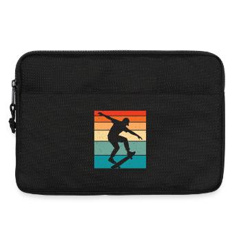 Skater Skaten Kinder Skateboarder - Laptoptasche 13" - Schwarz - Vorne