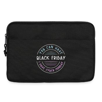 Cyber Monday shopping spree - Laptop bag 13" - black - Front
