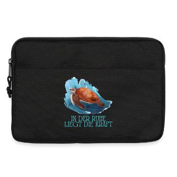 In der Ruhe liegt die Kraft Schildkröte - Laptoptasche 13" - Schwarz - Vorne