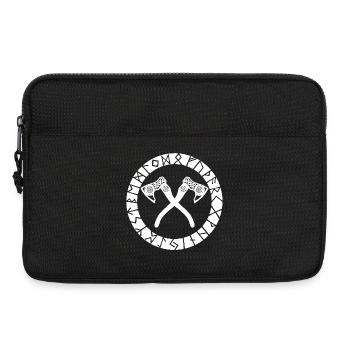 Nordic Cross Axes (White) - Laptop bag 13" - black - Front