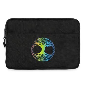 Multicolored Celtic Tree - Laptop bag 13" - black - Front