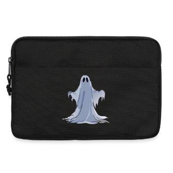 Fantôme effrayant d'Halloween - Sacoche pour ordinateur portable 13 pouces - noir - Devant