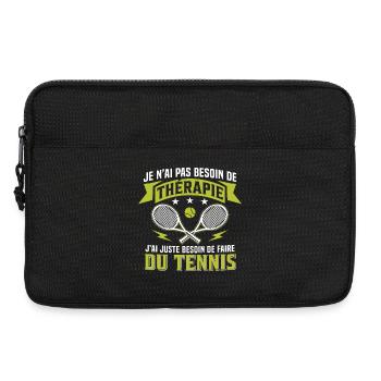  j'ai juste besoin de faire du tennis   - Sacoche pour ordinateur portable 13 pouces - noir - Devant