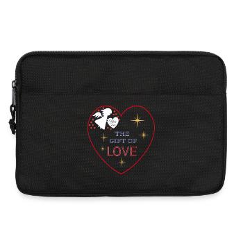 Cœur Ange Amour - Sacoche pour ordinateur portable 13 pouces - noir - Devant