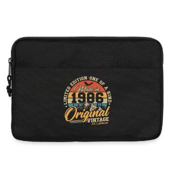 Original_1986_Jahrgang_Geburtstag_Retro_Geschenk - Laptoptasche 13" - Schwarz - Vorne