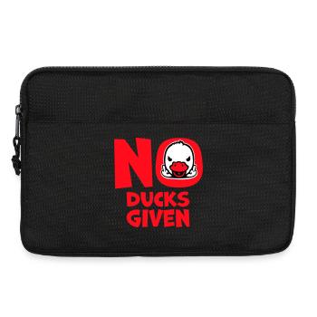Gans No Ducks Given Mittelfinger Freche Ente Cool - Laptoptasche 13" - Schwarz - Vorne