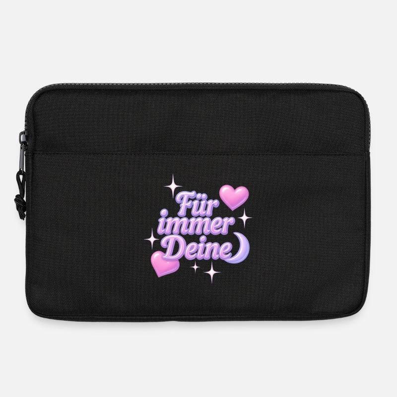 Bien à vous pour toujours / Y2K Statement Design - Sacoche pour ordinateur portable 13 pouces - noir